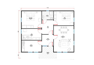Prefabrik Ev Tek Katlı Lüks 108 m² Prefabrik Ev Tek Katlı Lüks 108 m²