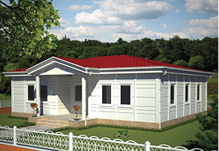 Prefabrik Ev Tek Katlı Lüks 108 m² Prefabrik Ev Tek Katlı Lüks 108 m²